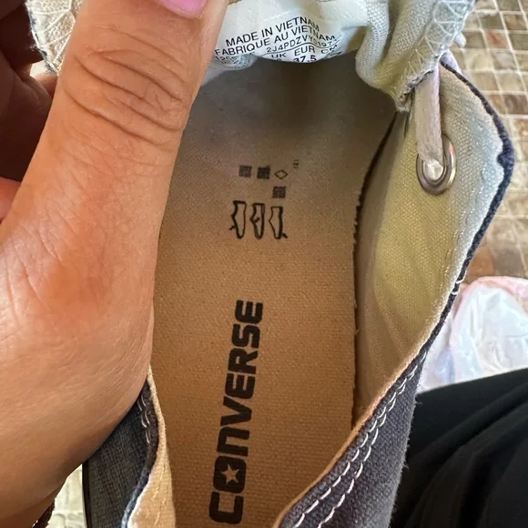 Converse navy and White Low Top Sneakers - Picture 8 of 10